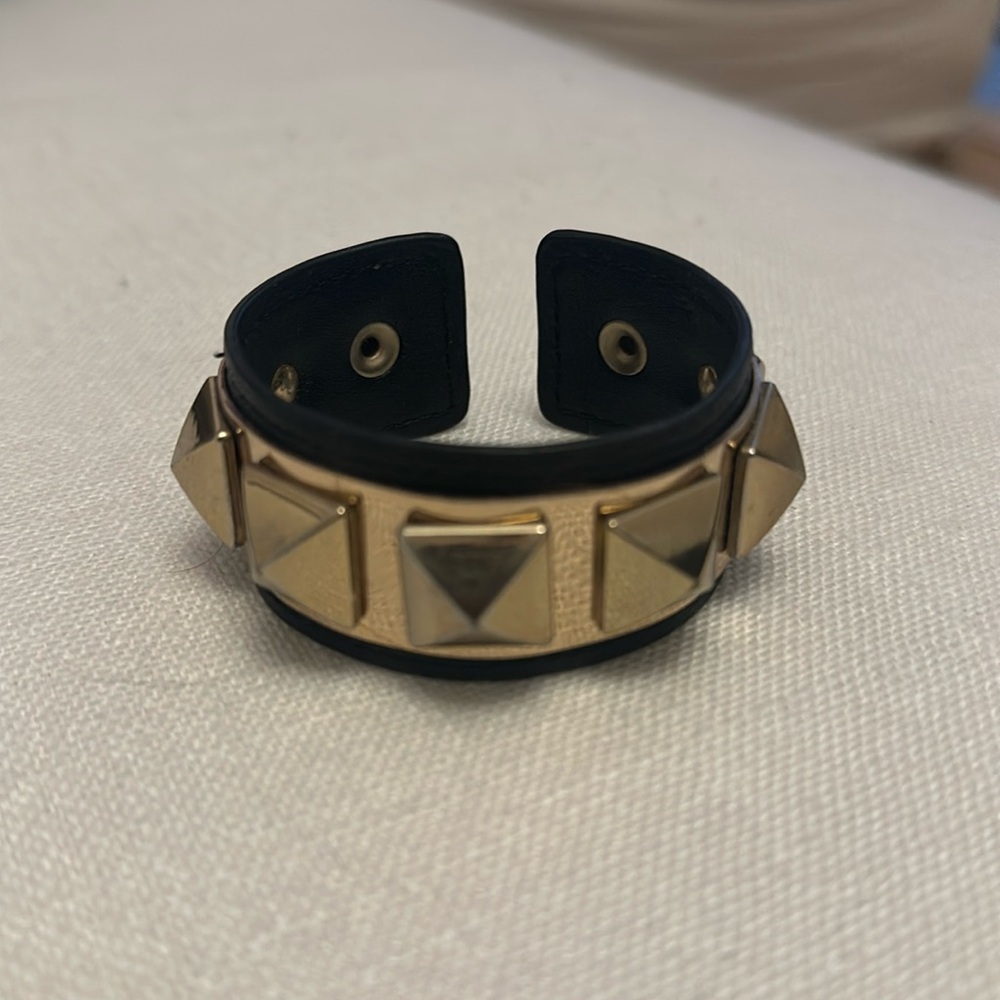 BCBG adjustable gold stud cuff